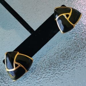 VTG Monet enamel earrings (#194)